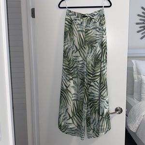 Tropical flare pants